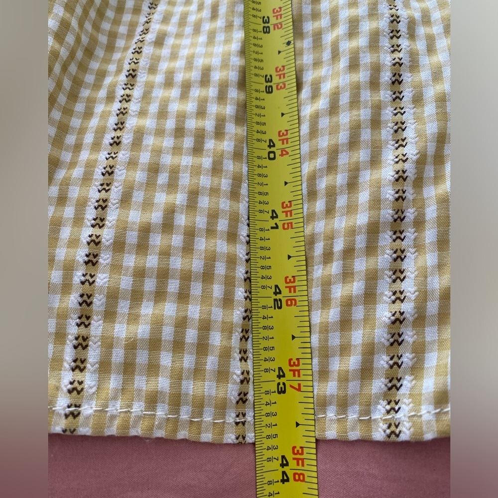 Max Studio Yellow Gingham Midi Dress - Picture 13 of 13